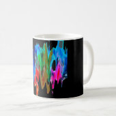 Mug Ondes colorées (Devant droit)