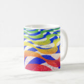 Mug Ondes colorées (Devant droit)