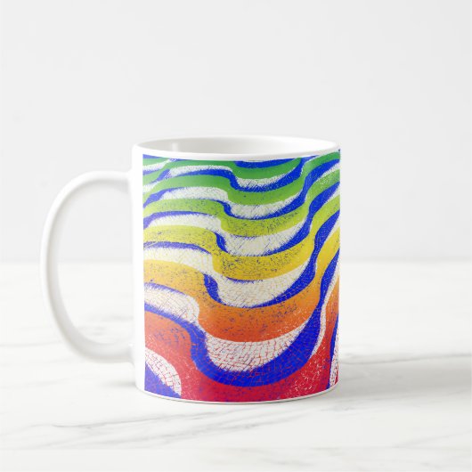 Mug Ondes colorées (Gauche)
