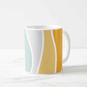 Mug Ondes de style rétro en été coloré