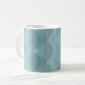 Mug Ondes géométriques bleues (Devant gauche)