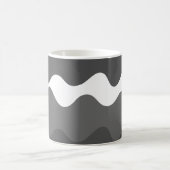 Mug Ondes horizontales grises et blanches motif (Centre)