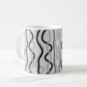 Mug Ondes noires et grises (Devant gauche)