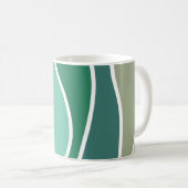 Mug Ondes océaniques colorées (Devant droit)