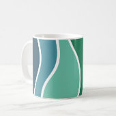 Mug Ondes océaniques colorées (Devant gauche)