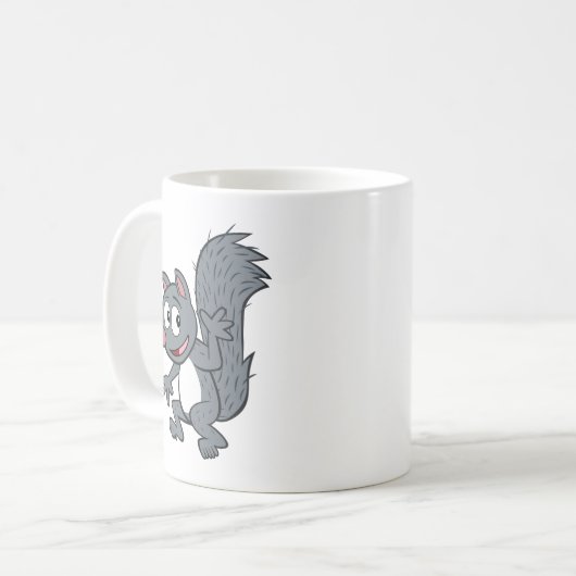 Mug Ondulation grise d'écureuil de Rick | de garde (Devant gauche)