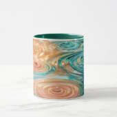 Mug Ondulations de Tranquillité Harmonie d'Eau Abstrai (Centre)