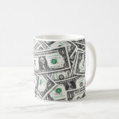Mug One Dollar Bill Pattern (Devant droit)