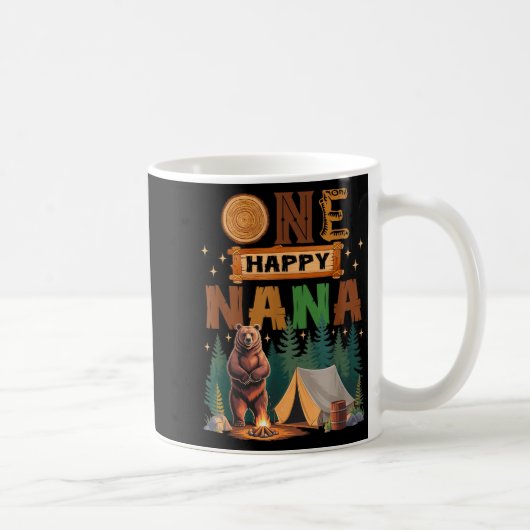 Mug One Happy Nana Camper 1st Birthday Camng Bear  (Droite)