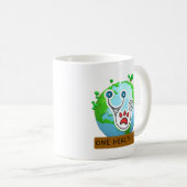 Mug One Health Vet – Vet Global Health Animal Design (Devant droit)