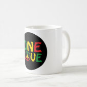 Mug One Love, Reggae design (Devant droit)