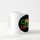 Mug One Love, Reggae design (Devant gauche)