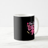 Mug One Loved Teacher Coquette Bow Pencil Valentine Gi (Devant droit)
