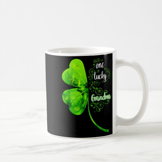 Mug One Lucky Grandma Shamrock Grandma St Patricks Day (Droite)