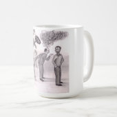 Mug One Man Angry Pointing a Finger at Another Man Sta (Devant droit)