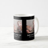 Mug One Photo Happy Father's Day Black White (Devant droit)