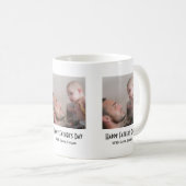 Mug One Photo Happy Father's Day Black White (Devant droit)