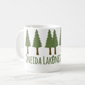 Mug Oneida Lake Camping Rustique Pins Forêt Bois (Devant gauche)