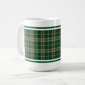Mug O'Neill Tartan Tan et Green Irish Plaid (Devant gauche)