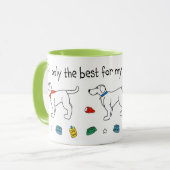 Mug "Only the Best for my Little Buddy" Service Dog (Devant gauche)