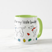Mug "Only the Best for my Little Buddy" Service Dog (Devant droit)