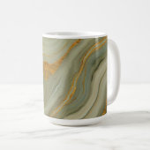 Mug Onyx Luxueux Avec Or Et Vert (Devant droit)