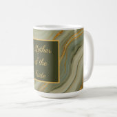 Mug Onyx Luxueux Avec Or Et Vert (Devant droit)