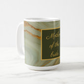 Mug Onyx Luxueux Avec Or Et Vert (Devant gauche)