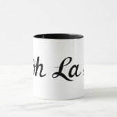 Mug Ooh La La Script Noir (Centre)