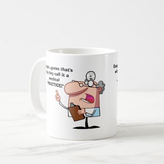 Mug Ooops….Médicale "pratique " (Devant gauche)