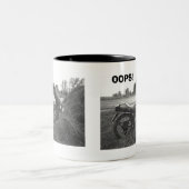 MUG "OOPS!-FUNNY FAKE MOTORBIKE ACCIDENT" (Centre)