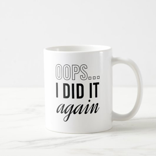 Mug Oops I (Droite)