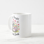 Mug Oops I Bought Another Book Funny Cute Raccoon Read (Devant gauche)