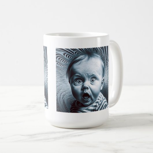Mug Op Art Baby Classic Mug, 15 oz (Devant droit)