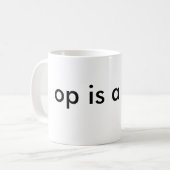 Mug op est un terf (Devant gauche)