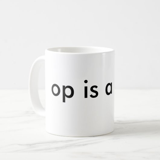 Mug op est un terf (Devant gauche)