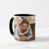 Mug Opa Script Heart Grateful pour chaque instant phot (Devant gauche)