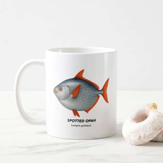 Mug Opah tacheté - Animaux marins de Californie (Avec donut)