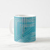 Mug Opal Turquoise blanc (Devant gauche)
