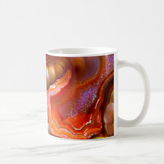 Mug Opale de feu iridescente rouge (Droite)