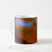Mug Opale de feu orange iridescente (Devant gauche)