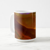 Mug Opale de feu orange iridescente (Devant gauche)