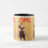 Mug Opel - affiche vintage Art (1900) de bicyclette (Centre)