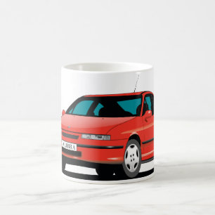 Mug Opel Calibra rouge avant