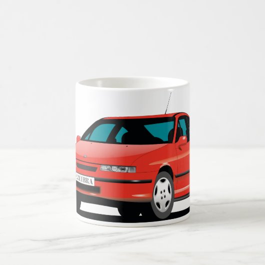 Mug Opel Calibra rouge avant (Centre)
