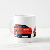 Mug Opel Calibra rouge avant et arrière (Devant gauche)
