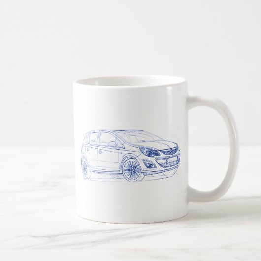Mug Opel Corsa 2011 (Droite)