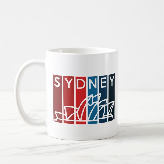 Mug Opéra de Sydney Art Abstrait pour les amateurs de (Gauche)