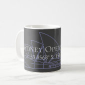 Mug Opéra de Sydney Latitude Longitude (Devant gauche)