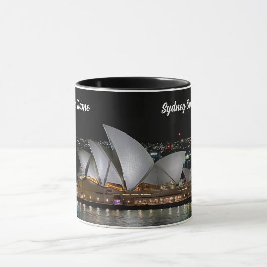 Mug Opéra de Sydney par nuit, Australie, photo (Centre)